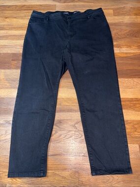 J JILL black authentic slim ankle jeans